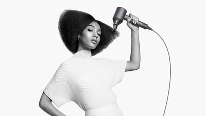 Dyson Supersonic Hair Dryer & Display Stand in Fuchsia/Iron